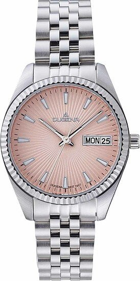 Dugena Damenuhr Venetia, Quarz, Edelstahl, rosa, 34 mm - Bild 1