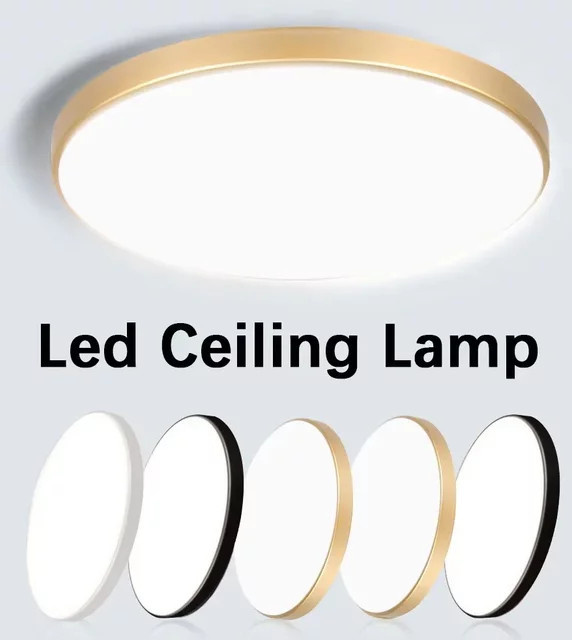 LANGYUE LED-Deckenleuchte 30 W, ultradünnes LED-Panel in Weiß für Badezimmer, Küche und Schlafzimmer - Bild 1