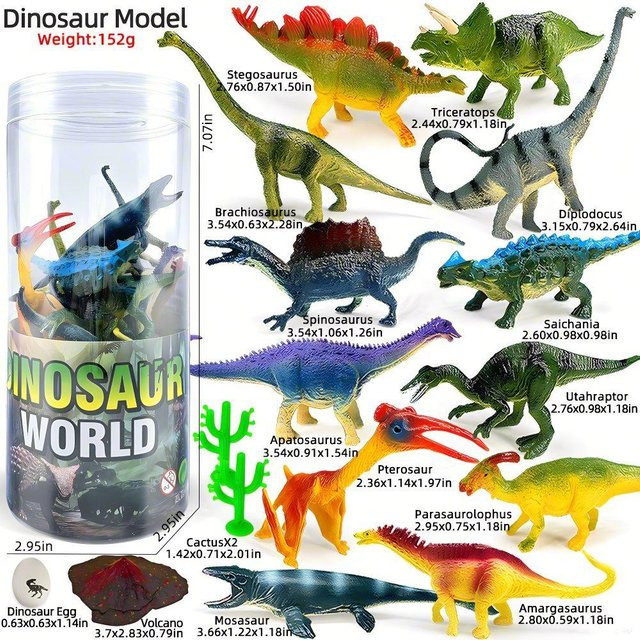 Linyi toy car Jurassic Dinosaurier Set, 12-teiliges Set, Actionfiguren, ab 6 Jahren - Bild 1