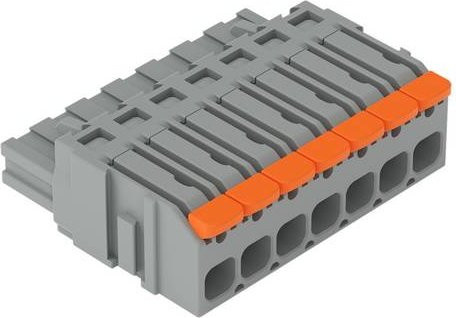 WAGO 2231-1107/327-000 Federleiste, Grau, 50 Stück - Bild 1