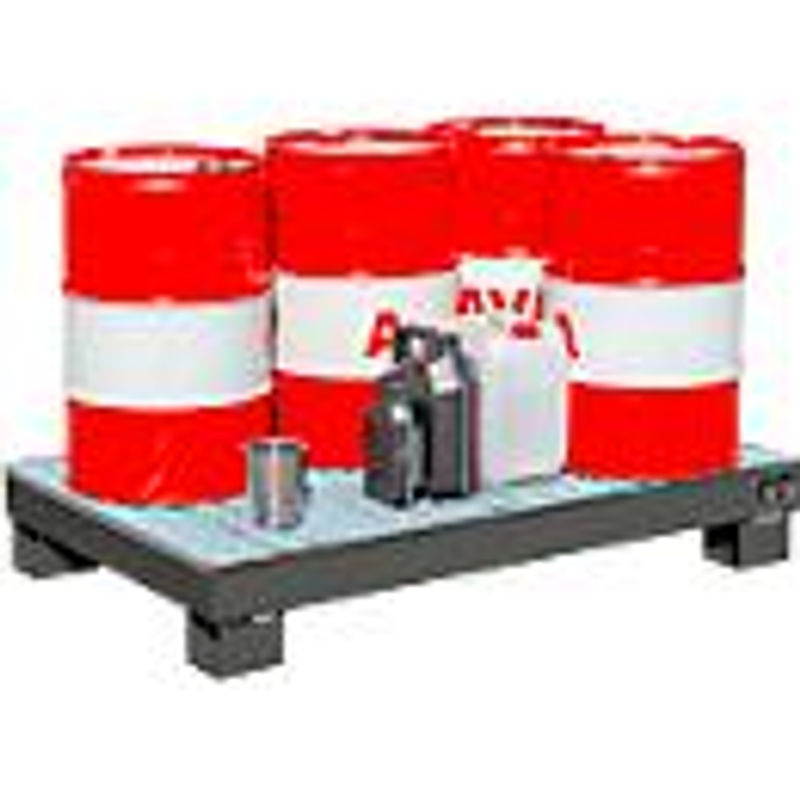 Auffangwanne AW 60-3/M aus Stahl in Grau RAL 7005 - Bild 2
