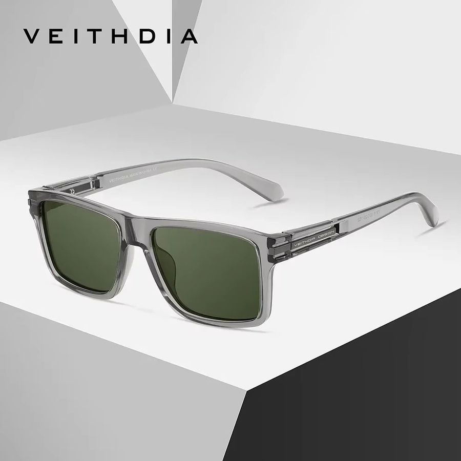 VEITHDIA FA7918 Sonnenbrille, Vollrand, grau, Kunststoff, polarisiert - Bild 1
