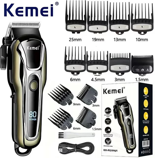 Kemei KM-PG1990A Haarschneidemaschine, Herren, Schwarz - Bild 1