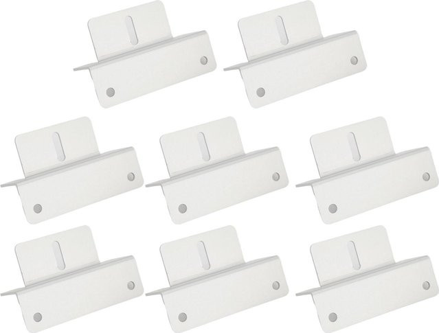 Fishine Solarmodul-Montagehalterungen aus Aluminiumlegierung, 57-teiliges Set für Solar-Dachmontage an Wohnmobilen, Anhängern und Booten, Farbe: Weiß - Bild 1