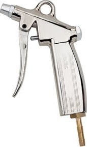 Riegler Blaspistole mit Dämpferdüse aus silberfarbenem Aluminium-Druckguss und Nippel NW 7,2-7,8 - Bild 1