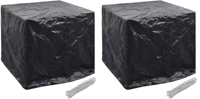 vidaXL Wassertank-Abdeckungen 2er-Set mit 8 Ösen, B/T/H: 116 x 100 x 120 cm - Bild 1