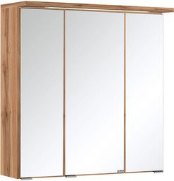 HELD MÖBEL 3D-Spiegelschrank Bologna in Bunt mit LED-Beleuchtung und Steckdose, B/H/T: 60 x 66 x 20 cm - Bild 1