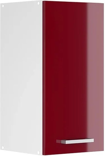 Vicco R-Line Hängeschrank Küchenschrank Hochglanz Bordeaux/Weiß B: 30 cm, H: 60 cm, T: 31 cm - Bild 1