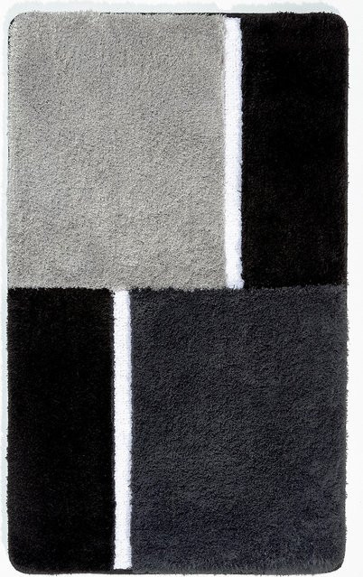 Badematte MONOPOLI Grau Modern Rechteckig B/T: 60 x 50 x 1 cm - Bild 1