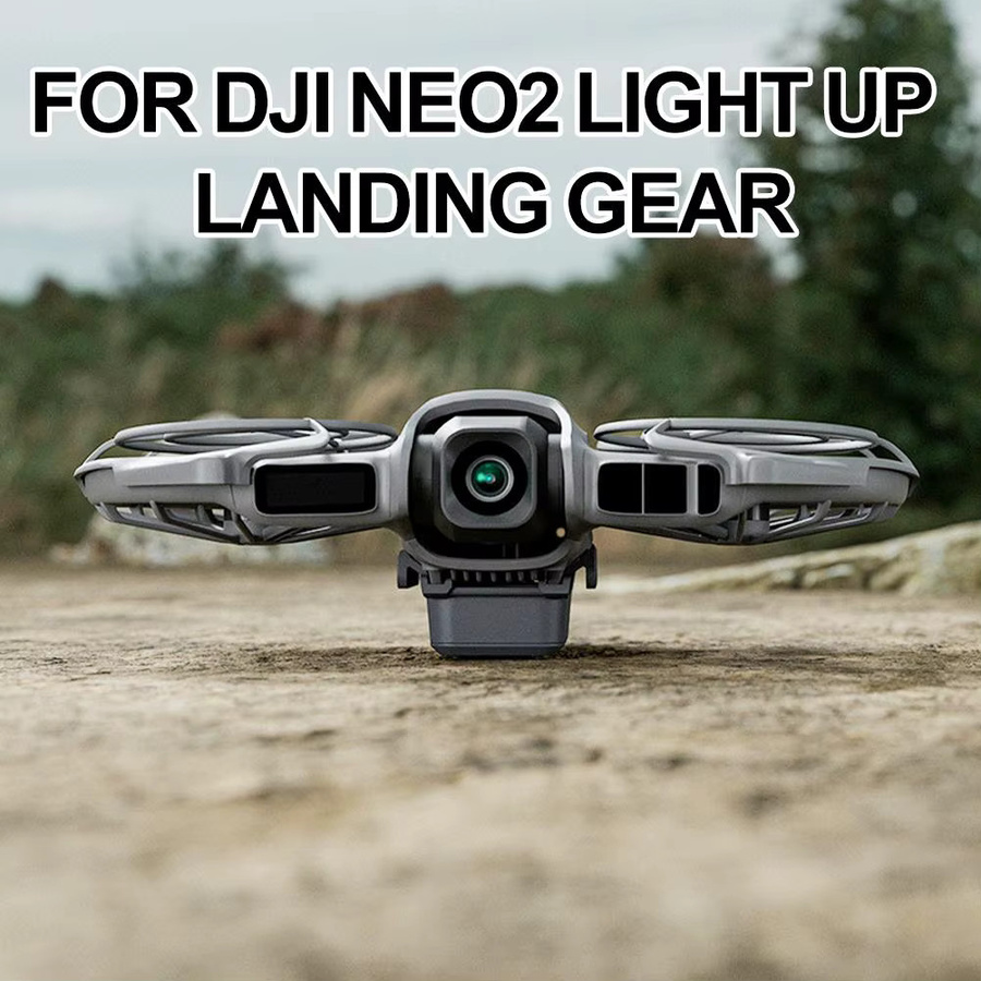 DJI Neo 2 Zubehör 2-in-1 LED Nachtlicht und Fahrwerk in Schwarz - Bild 3