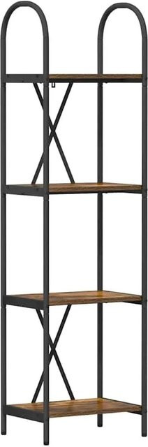 vidaXL Bücherregal aus Holzwerkstoff in Geräucherte Eiche, B/T/H: 40 x 30 x 146 cm - Bild 1