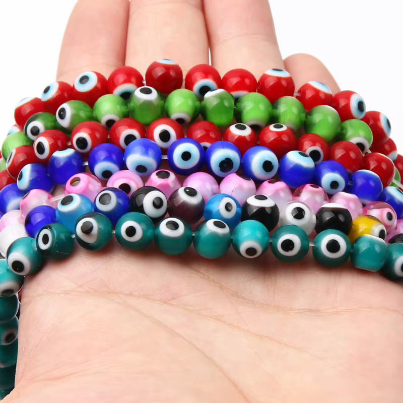 Laudsong Glasperlen, bunt, 8 mm, Unisex - Bild 2