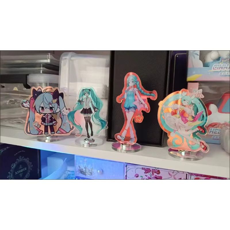 Hatsune Miku Anime-Figur aus Acryl als drehbarer Desktop-Aufsteller in Multicolor von Bandai - Bild 4