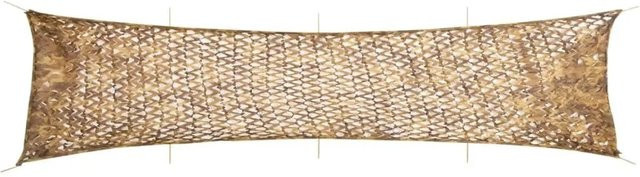 vidaXL Tarnnetz mit Aufbewahrungstasche aus Polyester in Sandfarbe, B: 809 cm, H: 207 cm - Bild 1