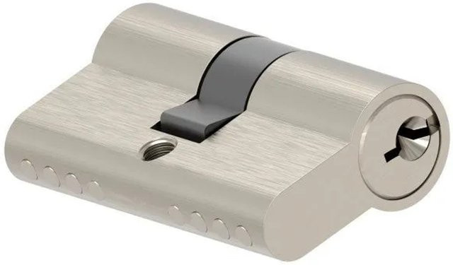 FeNau Zylinder in Edelstahloptik Silber mit 3 Schlüsseln, Durchmesser: 52 mm - Bild 1