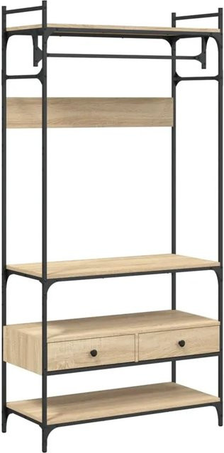 vidaXL Kleiderständer mit Schubladen in Sonoma-Eiche, B/T/H: 89 x 39 x 184,5 cm - Bild 1