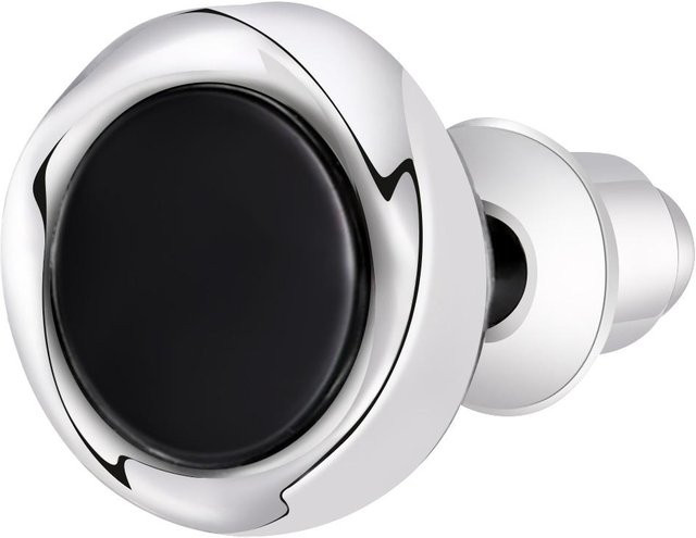 Vnox Ohrstecker Möbius-Kreis, Acryl, Schwarz, Unisex - Bild 1