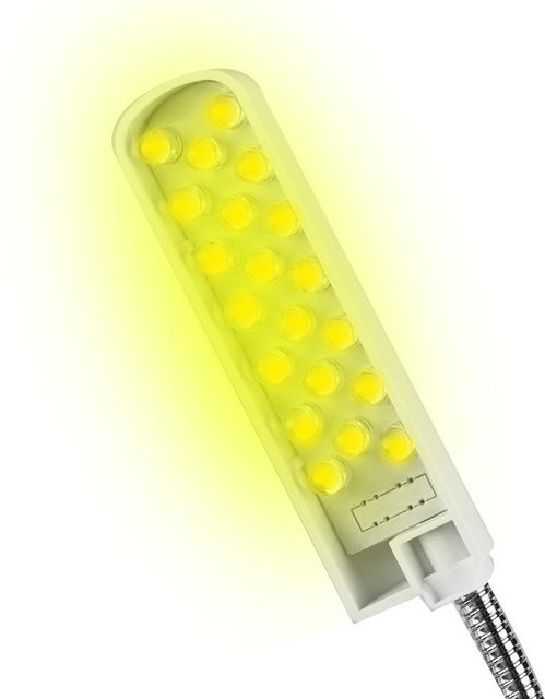KaiSai Verstellbare LED-Arbeitsleuchte für Nähmaschinen mit Magnetfuß, 20 LEDs, Gelb - Bild 1