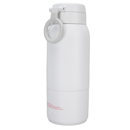 KONNWEI Reise-Wasserkocher kabellos aus 316 Edelstahl mit USB, tragbarer Kaffeekessel für Tee und Milch, Weiß, 500 ml