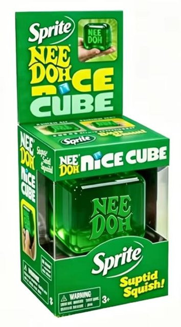 Schylling Nee Doh Würfel Quetschspielzeug, Weiches Sprite Knet-Stressabbau Fidget Spielzeug, Sensorisches NeeDoh - Bild 1