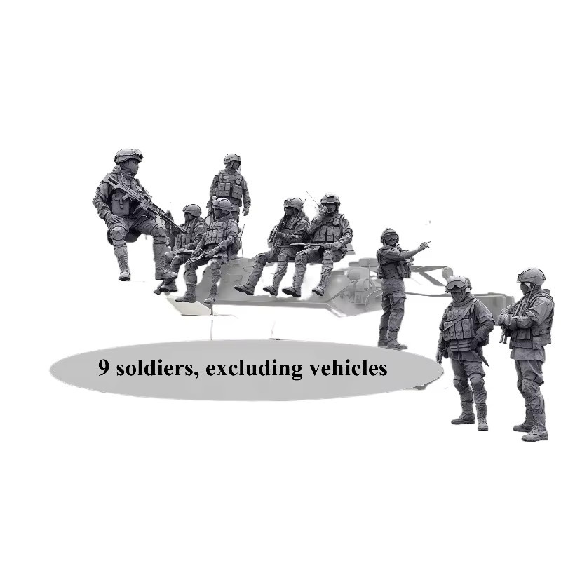 EVANOVM Spezialeinheiten-Panzer-Sitzstatus, Modellbausatz, 1/35, Grau - Bild 2
