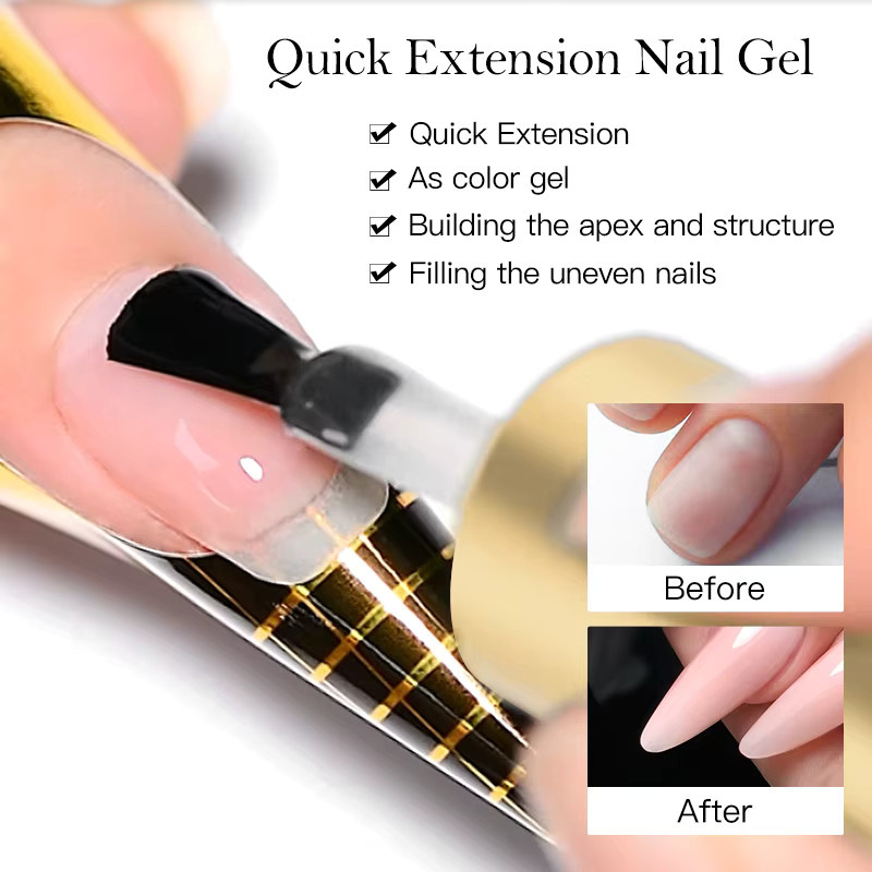 Mtssii Acryl-Verlängerungs-Nagellack, Weiß-Rosa, Glänzend, 10 ml - Bild 3