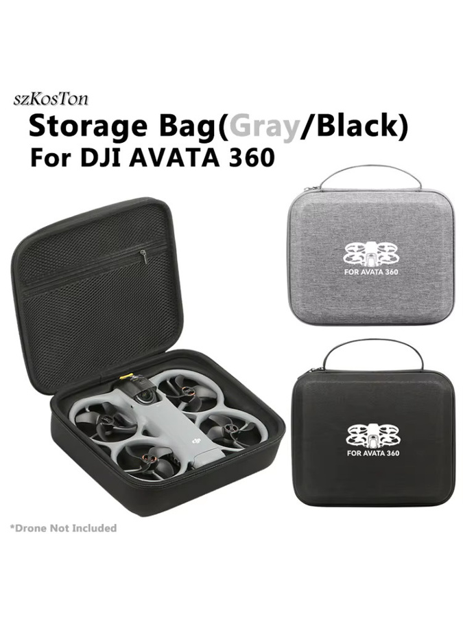 Stoßfeste Tragetasche für DJI AVATA 360 Fly More Combo Kit in Schwarz - Bild 6