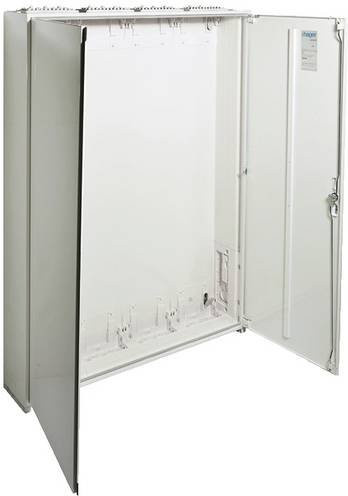 Hager ZB54W Zählerschrank Aufputz aus Stahl in Weiß B/H/T: 140 x 105 x 20,5 cm - Bild 1