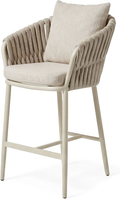 Barths Torino Barstuhl Set 4 Stück, Farbe Sand, B/T/H: 61 x 65 x 109 cm - Bild 1