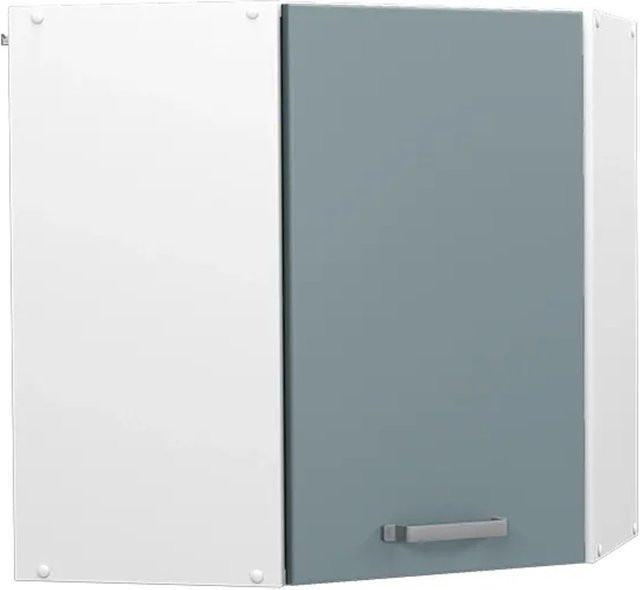 Vicco R-Line Eckhängeschrank für die Küche in Weiß, Blau und Grau, modern - Bild 2