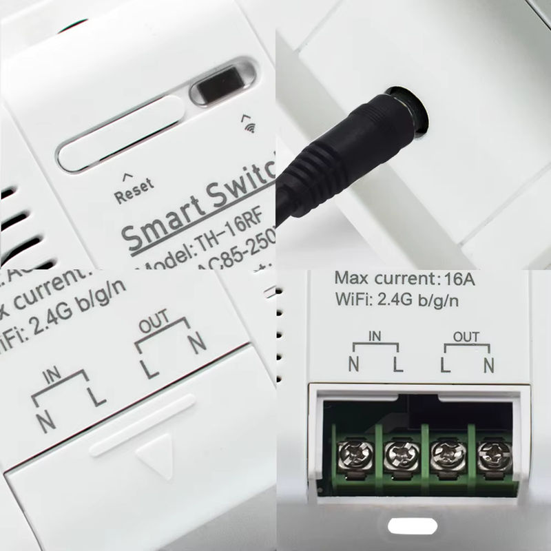 eWeLink TH-16RF16A Smart-Relais mit Temperatursensor 3000W WLAN App-Steuerung kompatibel mit Google Home Farbe Weiß - Bild 3