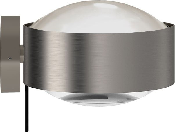 Top Light Puk! 160 Wall Avantgarde LED-Wandleuchte in Nickel matt mit warmweißem Licht (2700K) - Bild 1