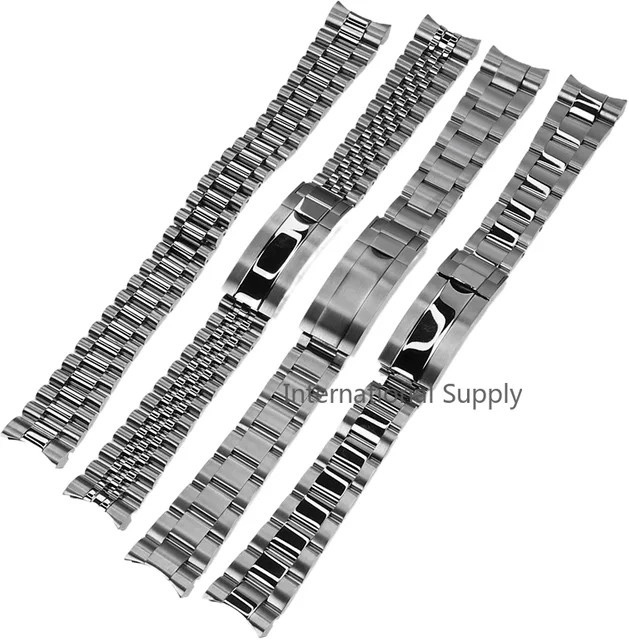 Uhrenarmband Oyster Presidential Millennium, Edelstahl, 20 mm, Silber, Unisex - Bild 1