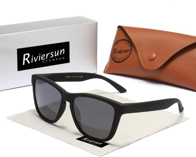 RIVIERSUN Sonnenbrille, Square, Vollrand, Plastic, Black, Unisex - Bild 1