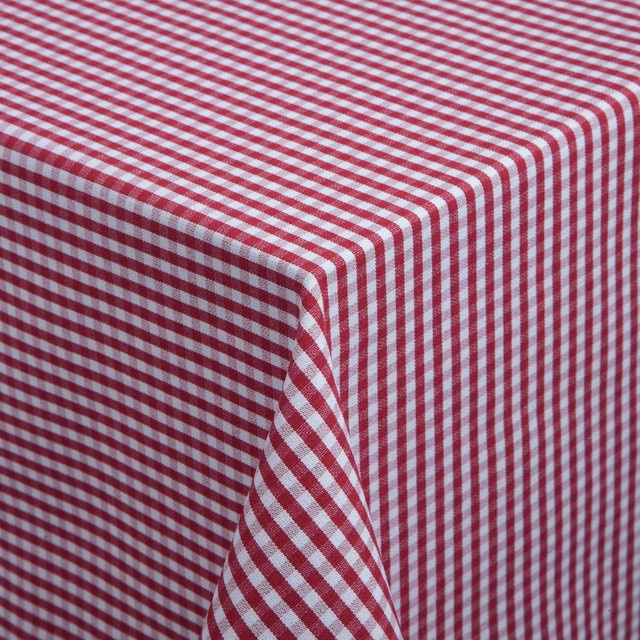 ERWIN M. Tischdecke La Villa rot kariert rechteckig B: 130 cm, L: 170 cm - Bild 1