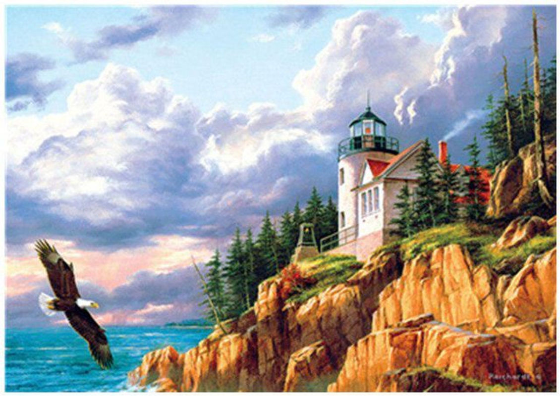 FIYO Diamond Painting Set 5D DIY Insel und Strand Landschaft, Mehrfarbig, B/H: 30 x 30 cm - Bild 1