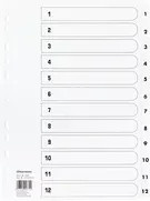 Soennecken Zahlenregister A4 weiß blanko aus Papier - Bild 1