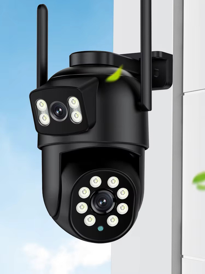 BESDER 4K 8MP PTZ Wifi Sicherheitstyp IP Kamera mit Dual Screen, Auto Tracking und Personenerkennung für den Außenbereich, Schwarz - Bild 5