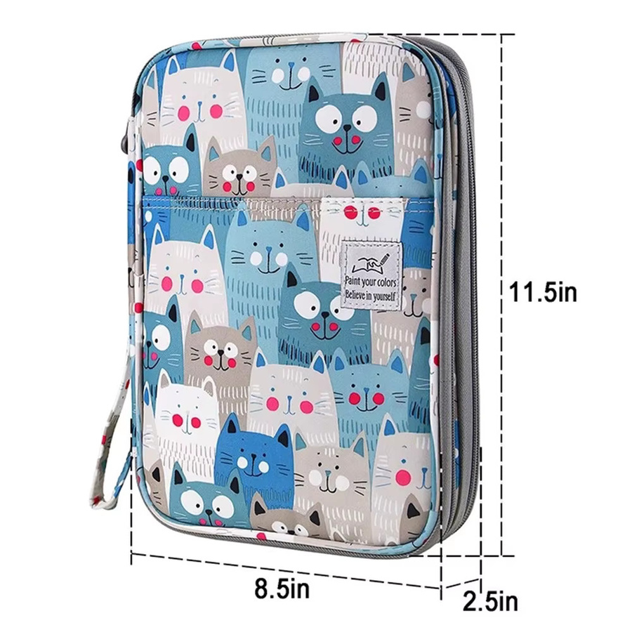 DIANNY Kawaii Federmäppchen mit großem Fassungsvermögen und 192 Slots, buntes Schreibwaren-Set für Mädchen - Bild 3