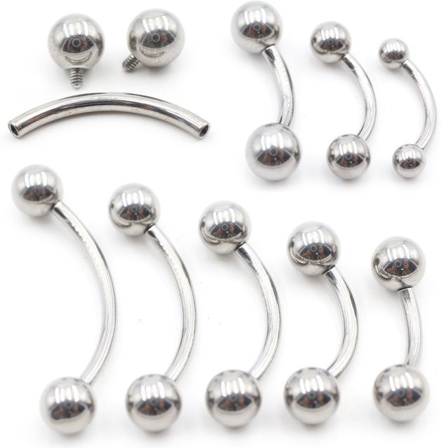 Alisouy Piercing Ring, Titan, Silber, Unisex - Bild 1