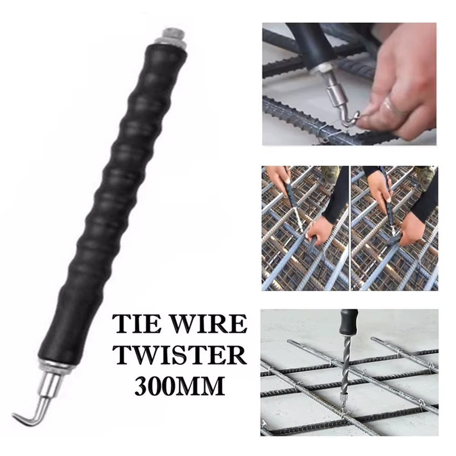 Automatischer Rebar Tie Wire Twister Eisenhaken in Schwarz, 300 mm Länge - Bild 3