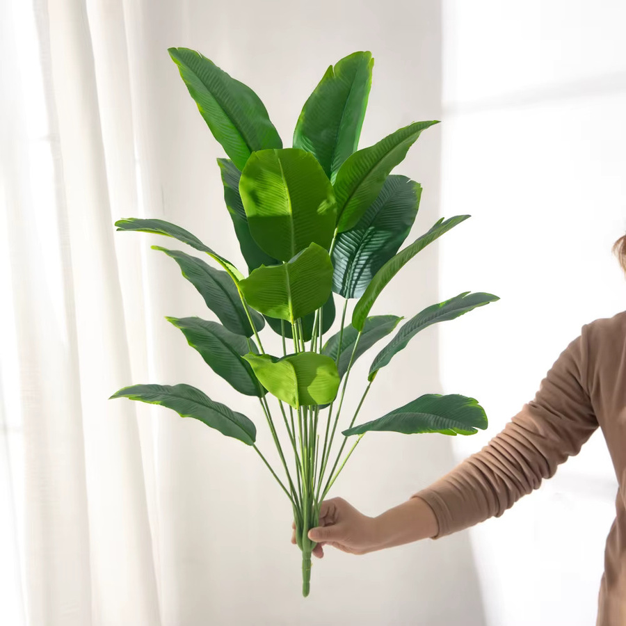Künstliche Palme Kmitang in Grün, Tropische Bananenbaum-Pflanze aus Kunststoff, Höhe: 65 cm - Bild 5
