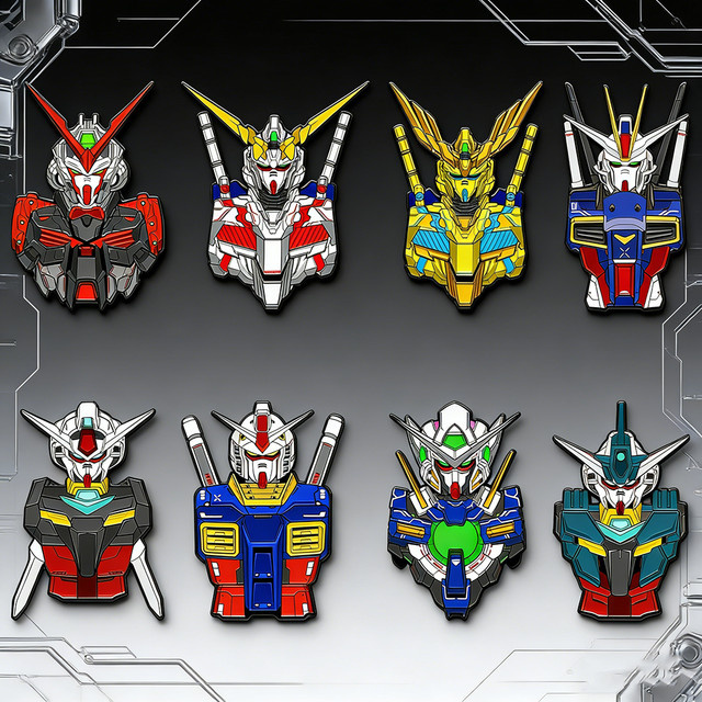 Bandai Broschen, Legierung, Bunt, Anime Mobile Suit Gundam - Bild 1