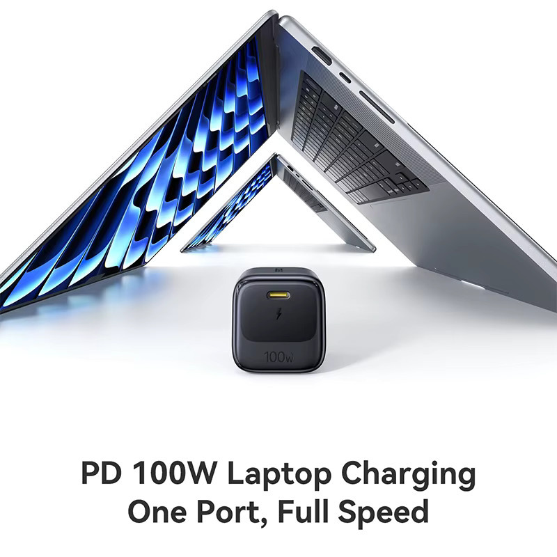 Baseus 100W GaN Schnellladegerät mit USB-C in Schwarz - Bild 2