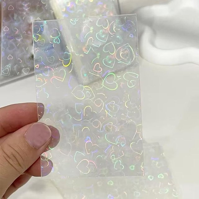 Binchi Outdoor Product Holografische Kartenhüllen, 50 Stück, Bunt / Mehrfarbig, Kunststoff - Bild 1