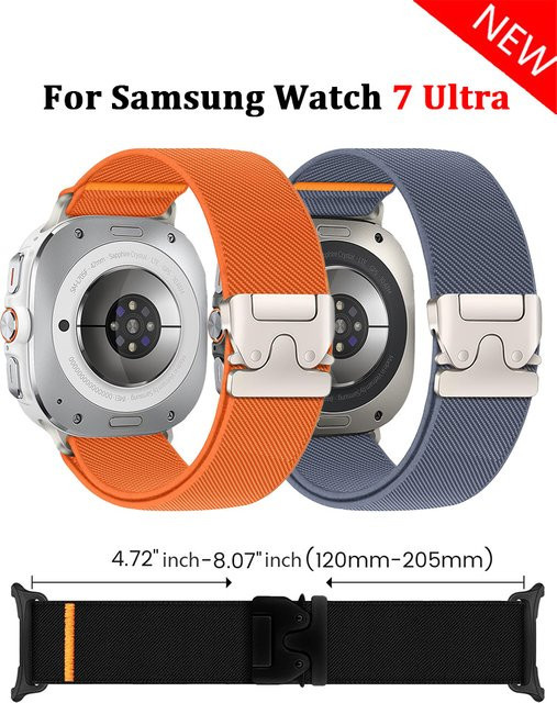 Samsung Uhrenarmband Nylon, Schwarz, 47 mm - Bild 1