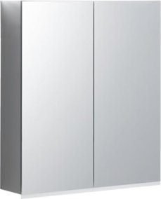 Geberit Spiegelschrank Option Plus in Weiß mit LED-Beleuchtung, Sensor-Schalter und Vergrößerungsspiegel, B/H/T: 60 x 70 x 17,2 cm - Bild 1