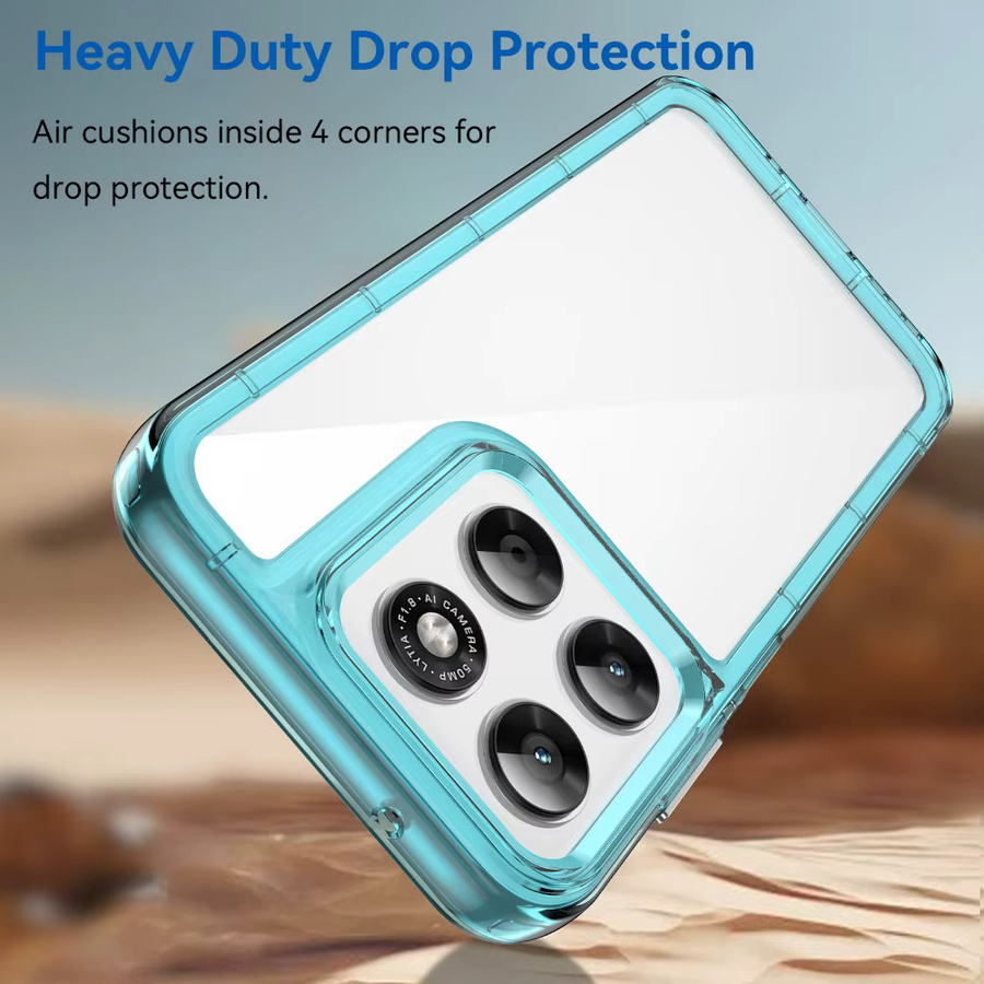 Harte Handyhülle für Motorola Moto G-Serie und Moto X70 Air in Transparent Blau - Bild 3