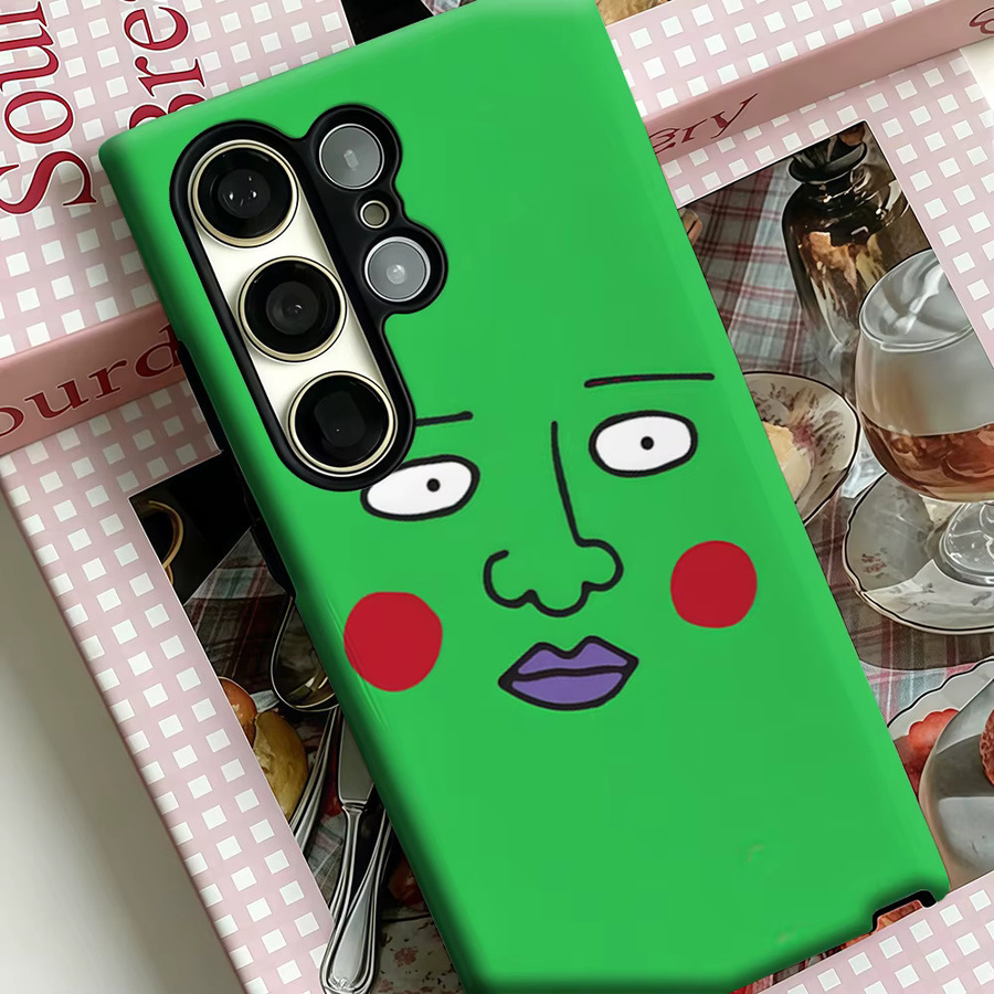 Stoßfeste Pop-Art Handyhülle für Samsung Galaxy S25 Ultra, S24, S23 Ultra und Plus in Grün mit Doppelschicht-Schutz - Bild 3