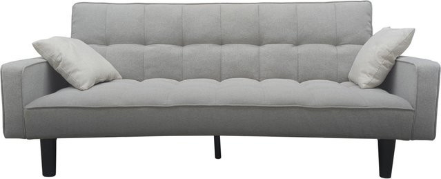 HTI-Living Schlafsofa Brigga One in Grau mit Schlaffunktion und gestepptem Stoffbezug - Bild 1